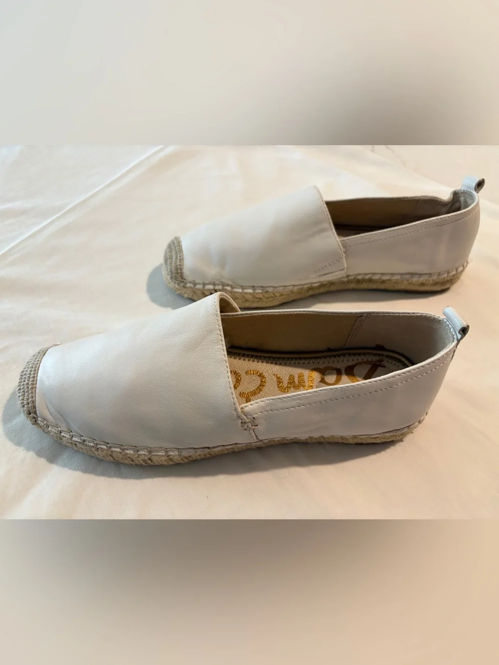 Sam Edelman white leather